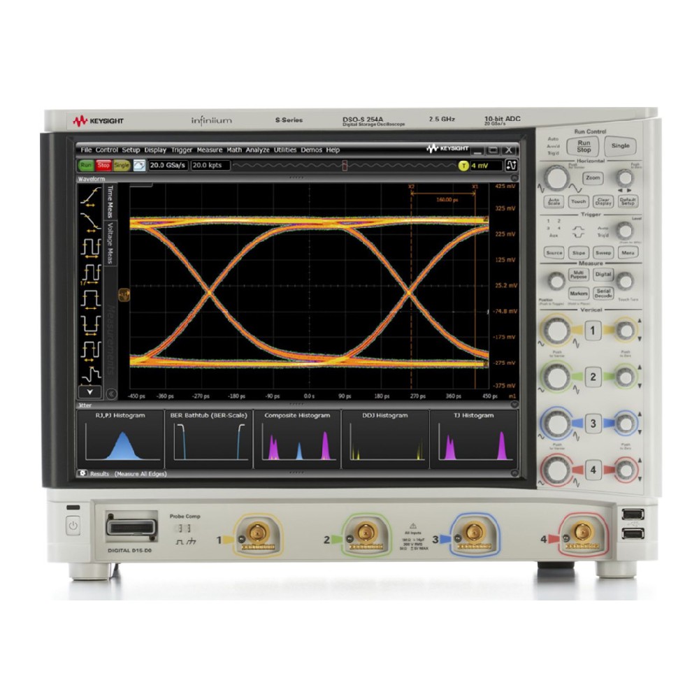 DSOS254A 高清晰度示波器：2.5 GHz，4 個(gè)模擬通道