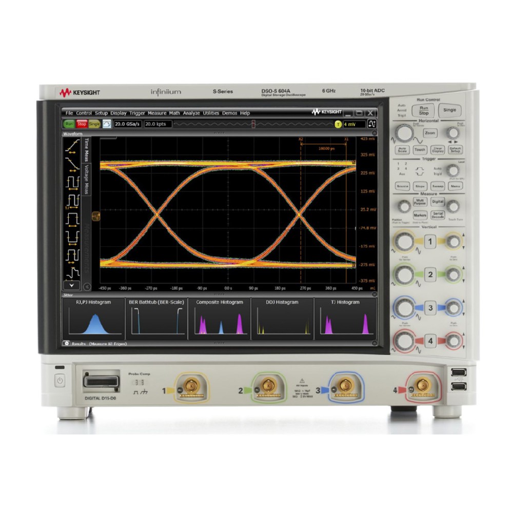 DSOS604A 高清晰度示波器：6 GHz，4 個(gè)模擬通道