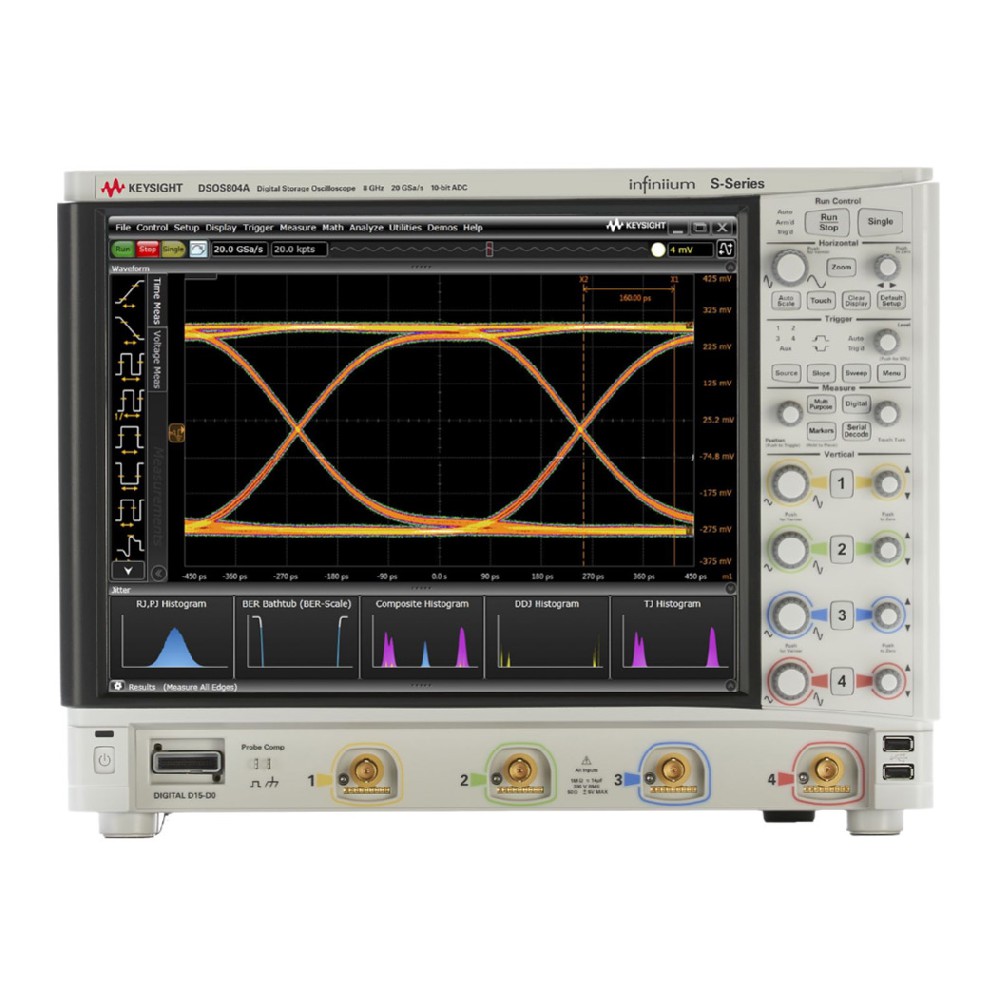 DSOS804A 高清晰度示波器：8 GHz，4 個(gè)模擬通道