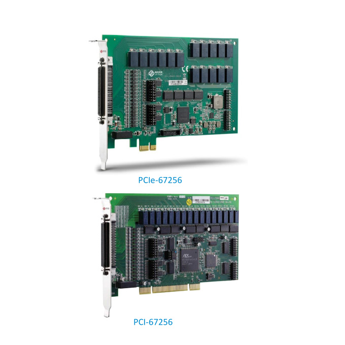 PCIe/PCI-67256 16通道鎖存繼電器輸出和16通道隔離數字輸入卡